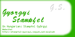 gyorgyi stampfel business card